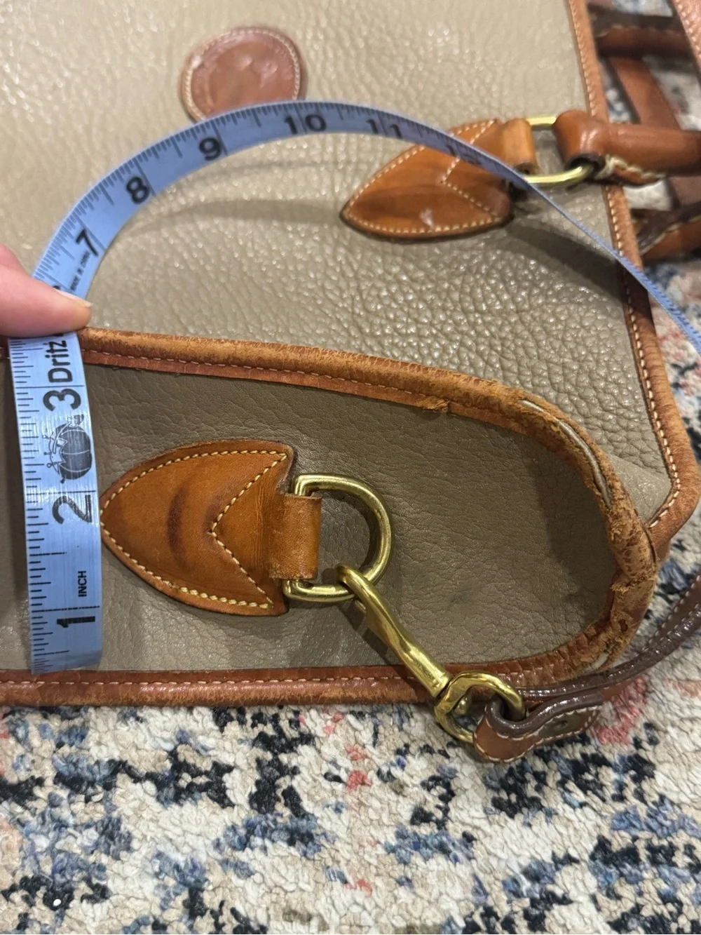 Rare Vintage Dooney & Bourke Pebbled Leather Laptop Briefcase Messenger USA Made